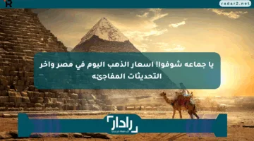 يا جماعة شوفوا! أسعار الذهب اليوم في مصر وآخر التحديثات المفاجئة